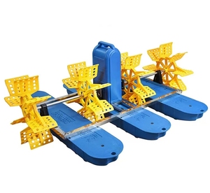 Aérateurs à roues à pales en acier inoxydable à haute efficacité avec 4 impellers pour l'aquaculture et l'élevage de crevettes - Product Image 1