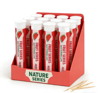 Cure-dents aromatisés à la pastèque, bâtonnets anti-tabac, cure-dents aromatisés aux fruits en bois
