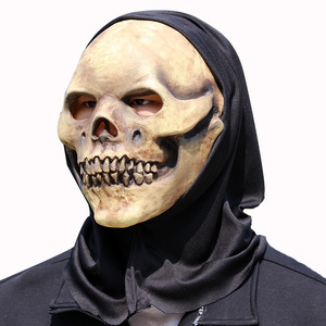 ISO 9001 Factory Horror Skull Mask Scary Skeleton Props Bufanda Party Festival Máscara de <span class=keywords><strong>Halloween</strong></span> Props - Product Image 1