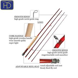 Fabricant de <span class=keywords><strong>canne</strong></span> à pêche HYD-OEM 4 pièces couleur rouge moulinet en fibre de carbone pur combo flux AA liège <span class=keywords><strong>nymphe</strong></span> sauge <span class=keywords><strong>canne</strong></span> à pêche à la <span class=keywords><strong>mouche</strong></span> - Product Image 3