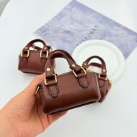 Dompet Koin Silinder Poliuretan Kesederhanaan Perkotaan yang Modis, Liontin Dompet Kecil Uniseks Retro, Warna Solid untuk Penggunaan Sehari-hari