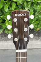 Gitar Akustik Boult Brand 38 Inch Senar Baja Berkualitas Tinggi Mengkilap dengan Bagian Atas Kayu Spruce Solid dan Bodi Kayu Mahoni.