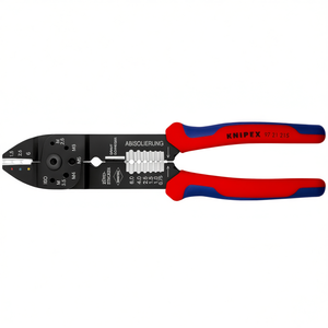 Pince à sertir Knipex 97 21 215, outil de dénudage et de coupe de fils pour travaux électriques - Product Image 3