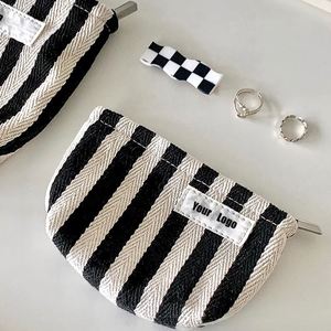 New Designer Private Label Daily Storage <b>Toiletry</b> <b>Bag</b> Portable Herringbone Cosmetic Pouch <b>Bag</b> in Low Moq and Low Price - Product Image 4