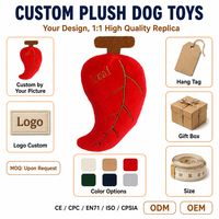 Mainan Hewan Peliharaan Berbentuk Daun dari Bahan Plush Kreatif dengan Suara, Tahan Lama & Tahan Gigitan, Fitur Penenang untuk Kucing & Anjing, Dapat Disesuaikan