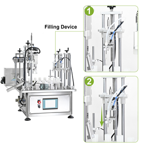 Machine de remplissage et de bouchage automatique à pompe péristaltique rotative pour flacons de parfum, d'huiles essentielles et de cosmétiques, avec bouchonneuse à vis pour laboratoire - Product Image 6