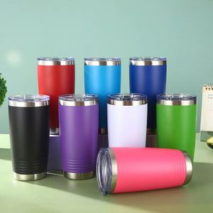 Wholesale Powder Coated Stainless Steel <b>Insulated</b> Wine Tumbler 20Oz Tumblers - Product Image 1