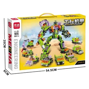 Mindy Shape-shifting robot Fit Mech Engineering Fire Military City compatible with Lego building blocks 9015-8