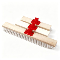 Brosse de nettoyage multi-tailles à manche en bois et poils en PP pour balayer les sols et les plafonds