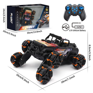 Coche de Acrobacias a Control Remoto de 8 Ruedas, Coche RC de Derrape con Control por Reloj, Juguete RC de Aleación para Niños, ¡Venta Caliente! - Product Image 6