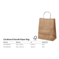 Muestra Gratuita de Bolsas de Regalo Promocionales Reutilizables de Papel Kraft Ecológico para Alimentos, con Impresión de Logotipo Personalizado y Color Personalizado