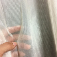 Fil de Lurex Bio Tissu Organza de Soie Fil d'Or Métallique Agrémenté Style Uni pour Rideaux Robes Mariages pour Filles