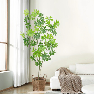 Árbol <span class=keywords><strong>Schefflera</strong></span> Artificial <span class=keywords><strong>de</strong></span> Lujo <span class=keywords><strong>de</strong></span> Alta Gama en Maceta, Bonsái Artificial, Vegetación Artificial al por Mayor para Decoración <span class=keywords><strong>de</strong></span> Interiores <span class=keywords><strong>de</strong></span> Hogar, Jardín, Oficina y Tienda - Product Image 2
