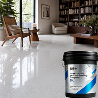 Peinture liquide autolissante imperméable à base de résine époxy et de sable coloré, application au pinceau, couleurs personnalisées pour revêtement de marbre