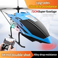 Hélicoptère RC professionnel 4DRC M4 de grande taille (72 cm) avec caméra, évitement d'obstacles, WiFi FPV, vidéo en direct, maintien d'altitude, drone jouet