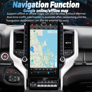 สำหรับ Dodge RAM 1500 2500 3500 ปี 2019-2023 วิทยุติดรถยนต์ Android รองรับ Carplay หน้าจอสัมผัส เครื่องเล่นมัลติมีเดีย วิดีโอ GPS ระบบนำทาง - Product Image 6