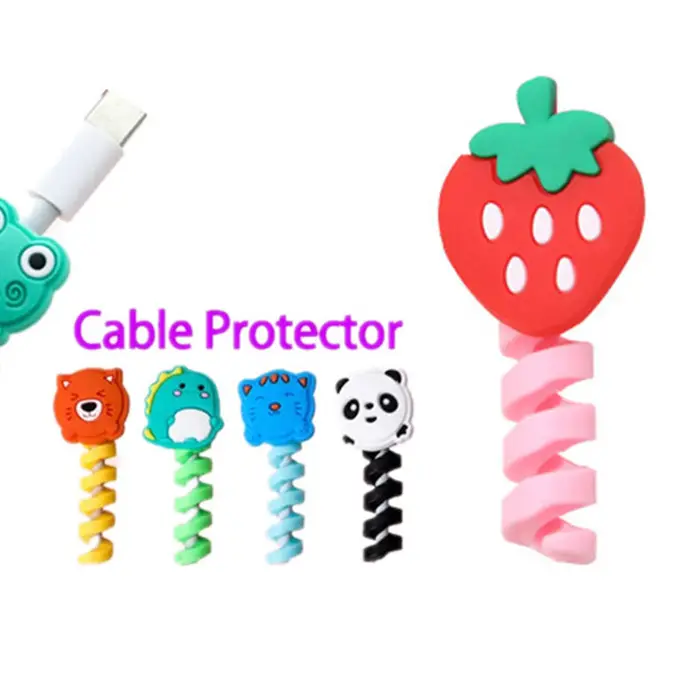 Charging Cable Protector For Phones Cable holder Ties winder Clip For Mouse USB Charger Cord management cable organizer