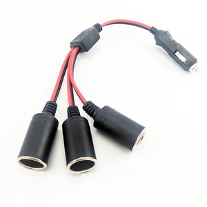 Nhà Máy Xe Thuốc Lá Nhẹ Hơn Cắm Bộ Chuyển Đổi Điện Dây Nối Dài 1 Nam Đến 2 Nữ Ổ Cắm Dây Cáp - Product Image 4