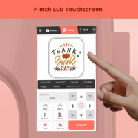 Máquina de Bordar Computarizada Automática PooLin EOC05 para Principiantes con Pantalla Táctil LCD Grande de 7 Pulgadas para Uso Doméstico