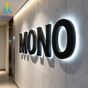 Enseigne commerciale sur mesure rétroéclairée par LED 3D pour <span class=keywords><strong>agence</strong></span> immobilière, extérieure, étanche, en métal et acrylique, avec logo - Product Image 2