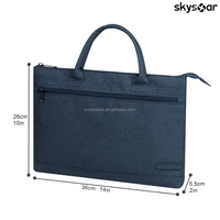 Sac à main pour ordinateur portable, sacoche d'affaires portable en polyester résistant à l'eau, personnalisable en gros, protection pour ordinateur portable