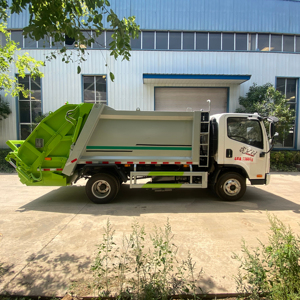 7 세제곱미터 쓰레기 이송차 압축 쓰레기차 압축 도킹 쓰레기 수집차 - Product Image 2
