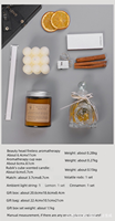 Ensemble cadeau diffuseur d'arômes en cire de soja et bougie parfumée avec boîte de luxe pour anniversaire, Saint-Valentin, Noël