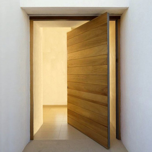 <span class=keywords><strong>Porte</strong></span> pivotante extérieure avant en <span class=keywords><strong>bois</strong></span> et verre avec design graphique artistique, verre trempé moderne, portes en acier inoxydable pare-balles JBD - Product Image 1