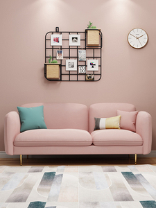 Tessuto sofà nordico piccolo appartamento semplice moderno luce di lusso noleggio camera da letto negozio di abbigliamento doppio tre persona piccolo <span class=keywords><strong>divano</strong></span> - Product Image 3