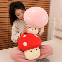 Adorables Coussins en Peluche en Forme de Champignon - Polyester Ultra Doux, Tailles et Couleurs Personnalisables, Designs Vifs, Compagnons Confortables Parfaits, Cadeaux Adorables