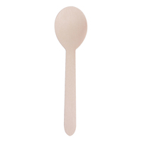 Cuillère jetable en bois de bouleau en vrac de haute qualité Couverts biodégradables compostables écologiques plus grands