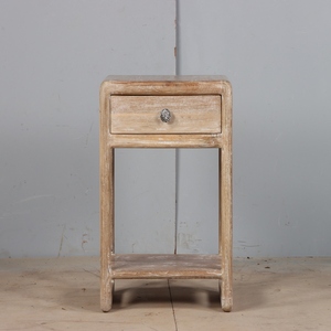 Modern Wooden Bedside Table with Soft Closing Drawer and Open Storage Shelf Bedroom Side <b>Cabinet</b> Furniture for Home and Hotel - Product Image 4