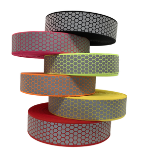 WeiGuang-Ruban réfléchissant en <span class=keywords><strong>nid</strong></span> <span class=keywords><strong>d</strong></span>'<span class=keywords><strong>abeille</strong></span> 3D, <span class=keywords><strong>tissu</strong></span> fluorescent, adhésif élastique, autocollant à coudre - Product Image 1