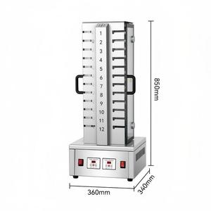 Máquina de Asar Automática Giratoria, Asador Eléctrico Comercial sin Humo, Máquina Vertical para Hacer Kebabs de Cordero, Apta para Exteriores - Product Image 4