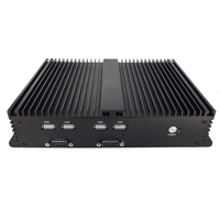 ELSKY-procesador I3 Sin ventilador, ordenador de escritorio, 6. ª pc, 6COM, 2LAN, 8USB, HD-MI, LVDS, VGA, barebone, de bolsillo