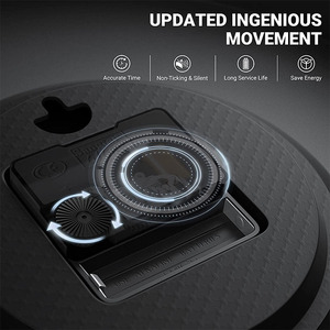 11.8Inch Chính Xác Đồng Hồ Treo Tường Chính Xác Thạch Anh Quét Phong Trào Lớn Im Lặng Trang Trí Treo Đồng Hồ Cho Phòng Khách - Product Image 4