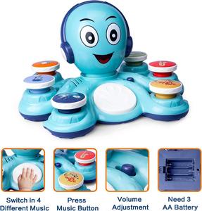 Mutil-Fuctional Octopus <b>Music</b> Preschooler Educational Instruments Toy Baby Musical Learning Toys for Toddlers - Product Image 5
