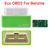 Prise verte de boîte de réglage de puce d'EcoOBD2 ECU et conducteur Eco OBD2 pour des économies de carburant des voitures 15% plus de puissance