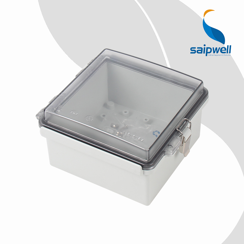 SAIPWELL IP66 Ao Ar Livre/NEMA 4/4X 150x150x90 milímetros de Policarbonato PC Claro Tampa Da Caixa de Junção À Prova D' Água