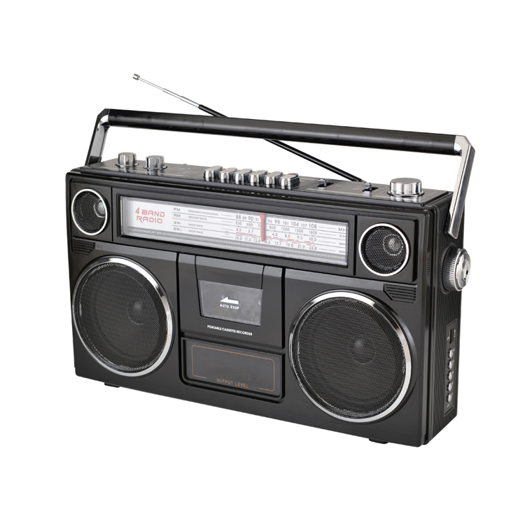 Retro Big Grande BoomBox Am Fm Sw1-2 Gravador De Fita De Rádio Dek Turneable Record Player Com Gravador De Cassetes