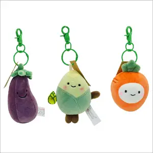 Gretel Toy Sales Fruit And Vegetable Keychain Small Pendant Down Cotton Soft Body Small Doll Plush Toy
