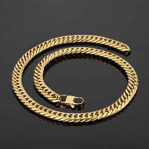 Hot Sale Stainless Steel <b>Titanium</b> Steel Geometric Curb <b>Chain</b> Necklace Silver Polished Hip Hop Jewelry Wholesale - Product Image 2