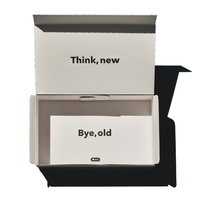Boîte d'expédition en carton ondulé personnalisée, écologique, recyclable, auto-adhésive, avec fermeture magnétique pour l'expédition de chaussettes, emballage cadeau