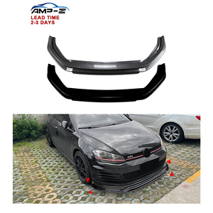 AMP-Z Spoiler Anteriore Nero Lucido per VW Volkswagen <span class=keywords><strong>Golf</strong></span> <span class=keywords><strong>7</strong></span> GTI 2013-2016, <span class=keywords><strong>Accessori</strong></span> Auto - Product Image 1