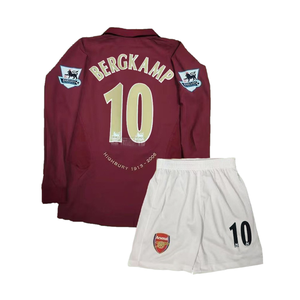 Maglia Casa dell'Arsenal 04-06, Set Vintage Classico Nostalgico, T-shirt a Maniche Lunghe, Completo Uniforme da Calcio, Kemp Henry - Product Image 5