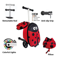 2024 Offre Spéciale personnalisé conception 3D chariot enfants bagages scooter aéroport enfants voyage chariot bagages sac avec scooter