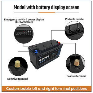 12V 150Ah 1300CCA Lityum Demir Fosfat Akü, Düşük Sıcaklıkta Isıtma ve Acil Çalıştırma Özellikli Otomotiv Stop-Start Sistemi için - Product Image 3