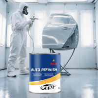 Peinture automobile professionnelle MLB 1K Basecoat pour ateliers de réparation de carrosserie et systèmes de retouche automobile de qualité, apprêt automobile