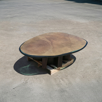 Table basse personnalisée en résine, style antique et traditionnel, durable, pour salon de villa, meuble central de canapé, vente en gros