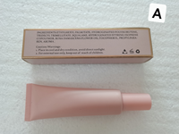 Vente en gros de logo personnalisé Huile pour les lèvres hydratante Vegan Sans cruauté Baume à lèvres transparent 30ml Tube à presser rose Sérum à l'huile repulpant pour les lèvres